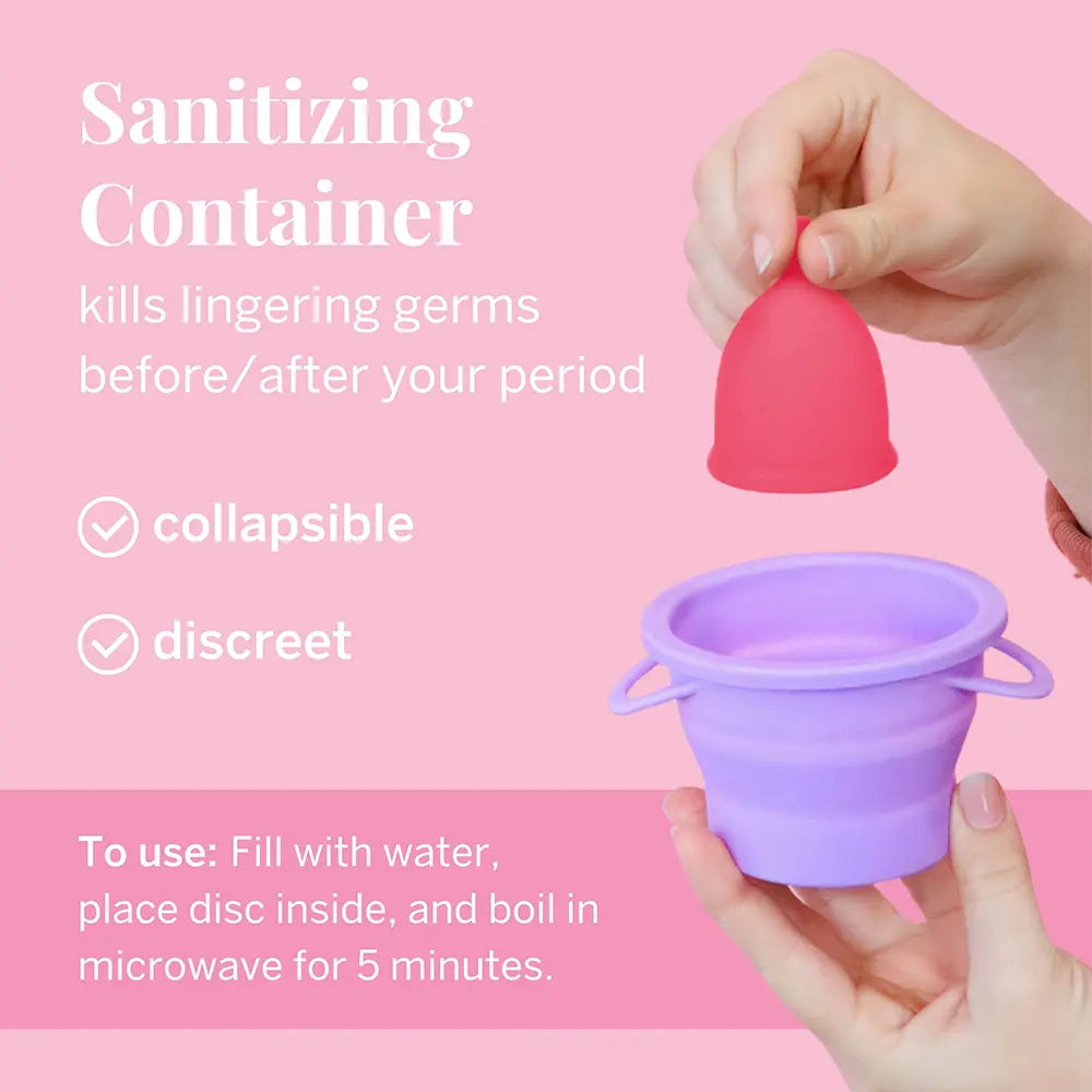 Pixie Menstrual Cup Starter Kit – Medical-Grade Silicone Reusable Period Cup Kit for Women, Tampon Alternative