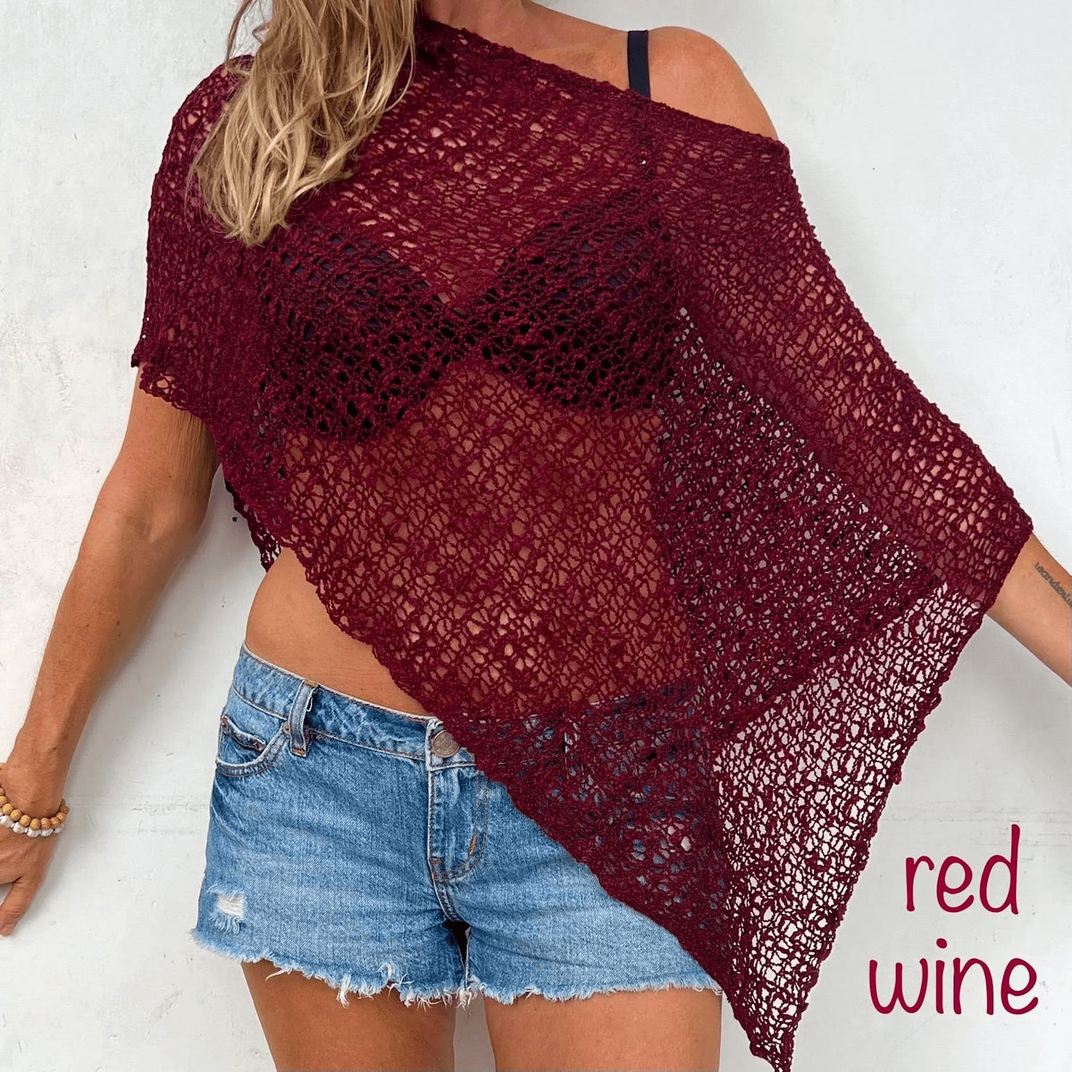 Boho Crochet Poncho: All-Season Beach Cover-Up