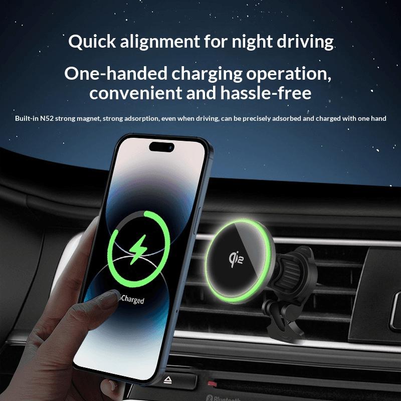 QI2.0 Car Magnetic Wireless Charger