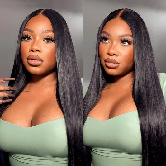 [NEW IN] OQ HAIR Wear and Go Glueless Wigs Bleached Tiny Knots Pre Cut 7X5 HD Lace Straight Lace Front Human Hair Wigs #Tiktokshopblackfriday
