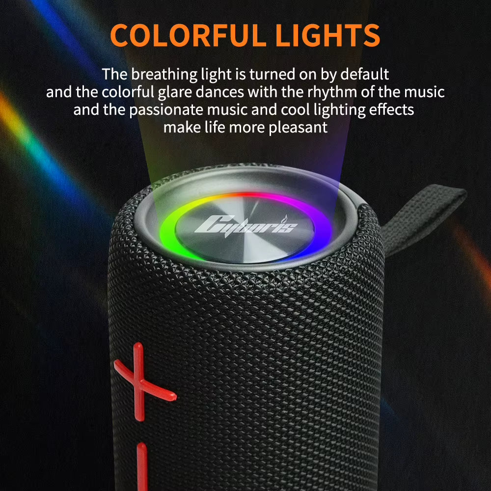 2 in 1 Portable Split Wireless Speaker, IPX6 Waterproof Magnetic Dual Speaker with RGB Lights TWS Pairing for Outdoor, Home