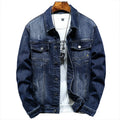 Denim Jacket Men'S Workwear Jacket plus Size Fat