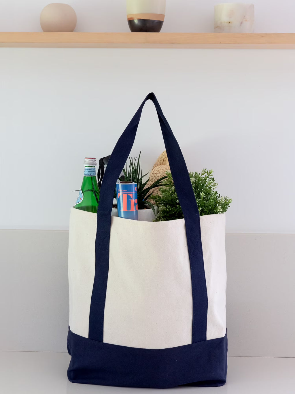Canvas Tote Bag, Reusable Grocery Bag, Shopping Bag Eco-Friendly