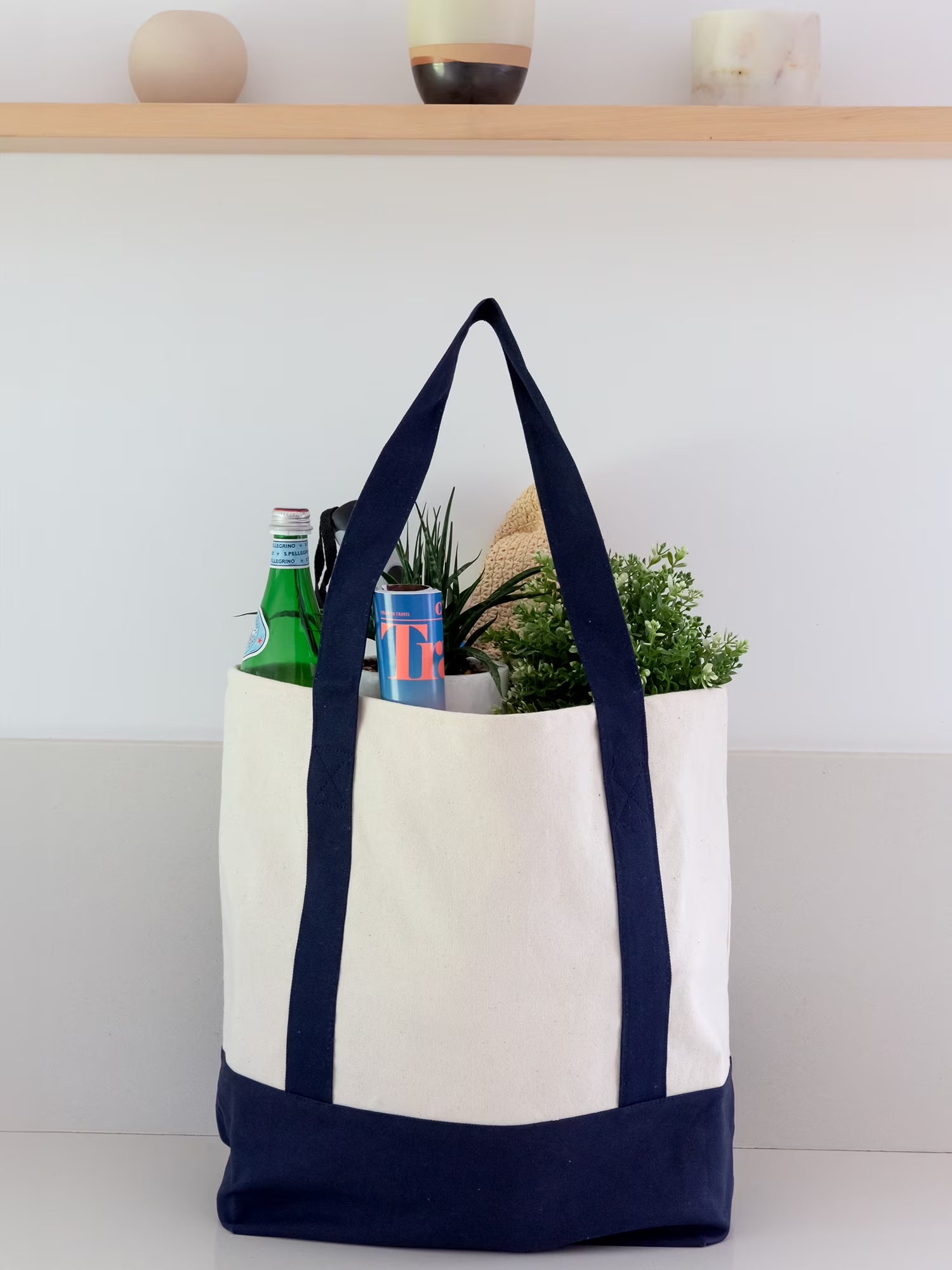 Canvas Tote Bag, Reusable Grocery Bag, Shopping Bag Eco-Friendly