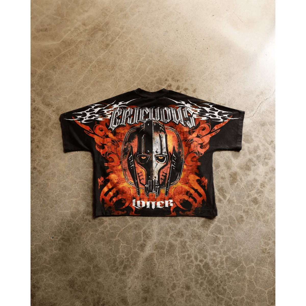 Loiter Star Wars General Grievous Vintage Graphic T-Shirt – Black & Red Unisex Tee