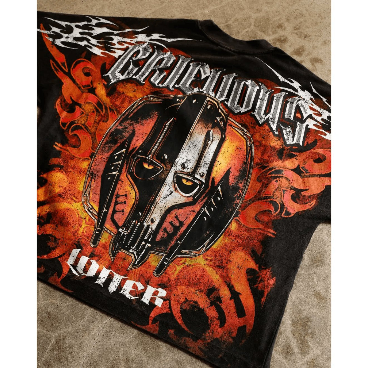 Loiter Star Wars General Grievous Vintage Graphic T-Shirt – Black & Red Unisex Tee