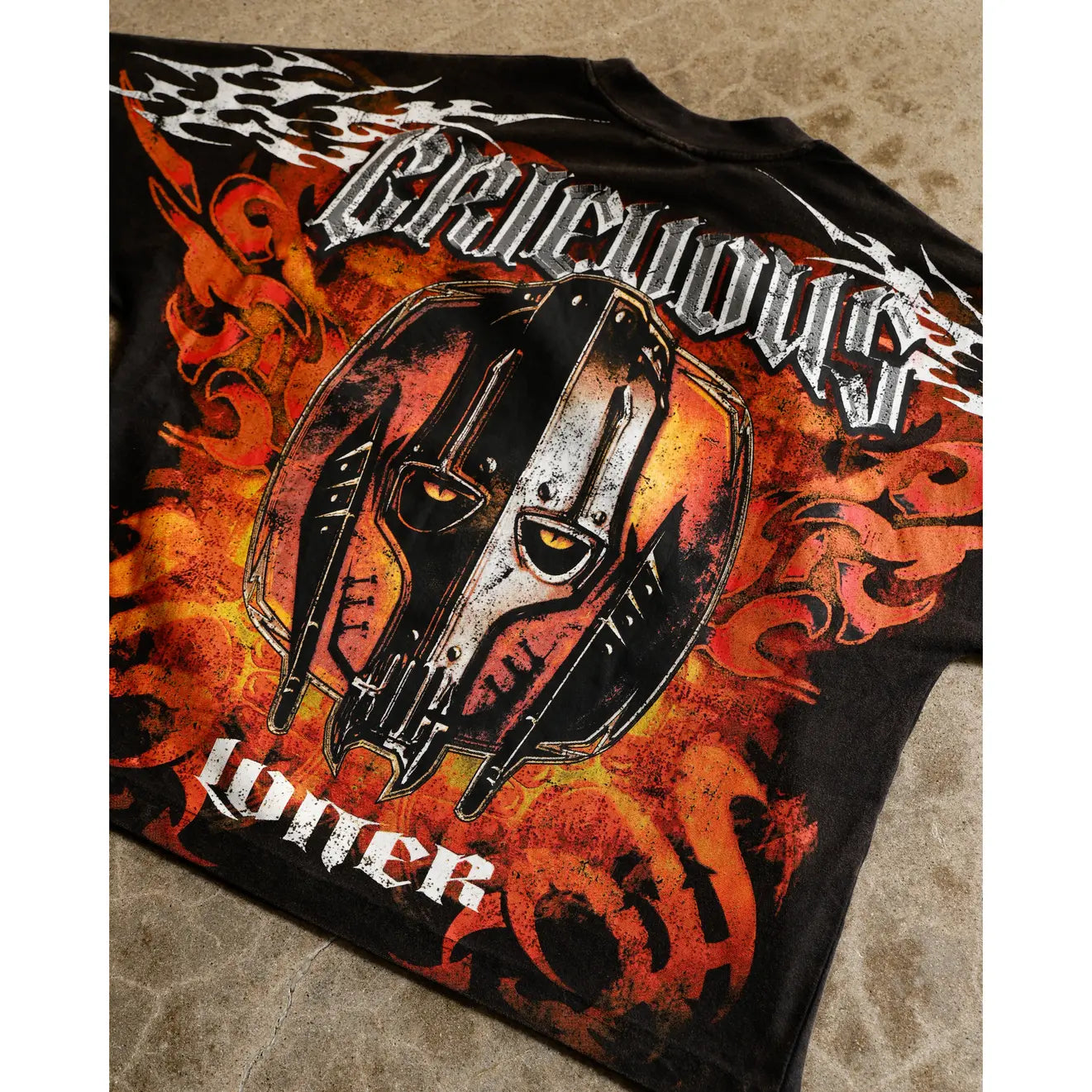 Loiter Star Wars General Grievous Vintage Graphic T-Shirt – Black & Red Unisex Tee