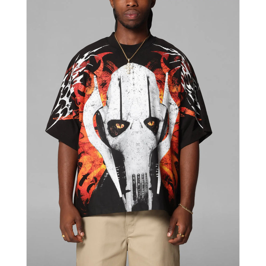 Loiter Star Wars General Grievous Vintage Graphic T-Shirt – Black & Red Unisex Tee