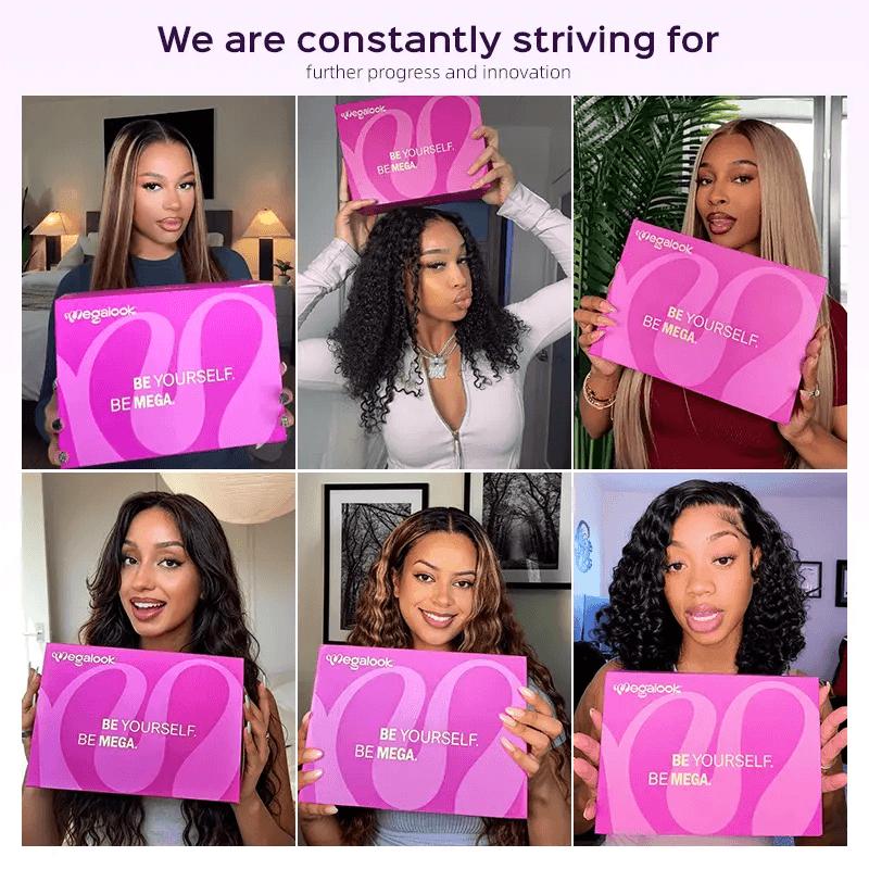 ISEE Hair 13x6 HD Lace Frontal Wig Glueless Human Hair Wig 250% Density Silky Straight Pre Plucked Natural Hairline Drawstring