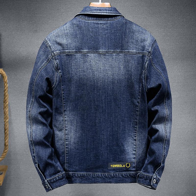 Denim Jacket Men'S Workwear Jacket plus Size Fat