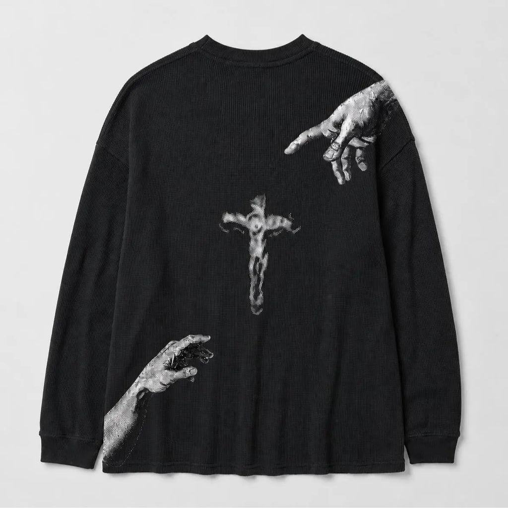 Touch of God Waffle Knit Long Sleeve