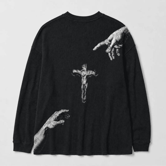 Touch of God Waffle Knit Long Sleeve