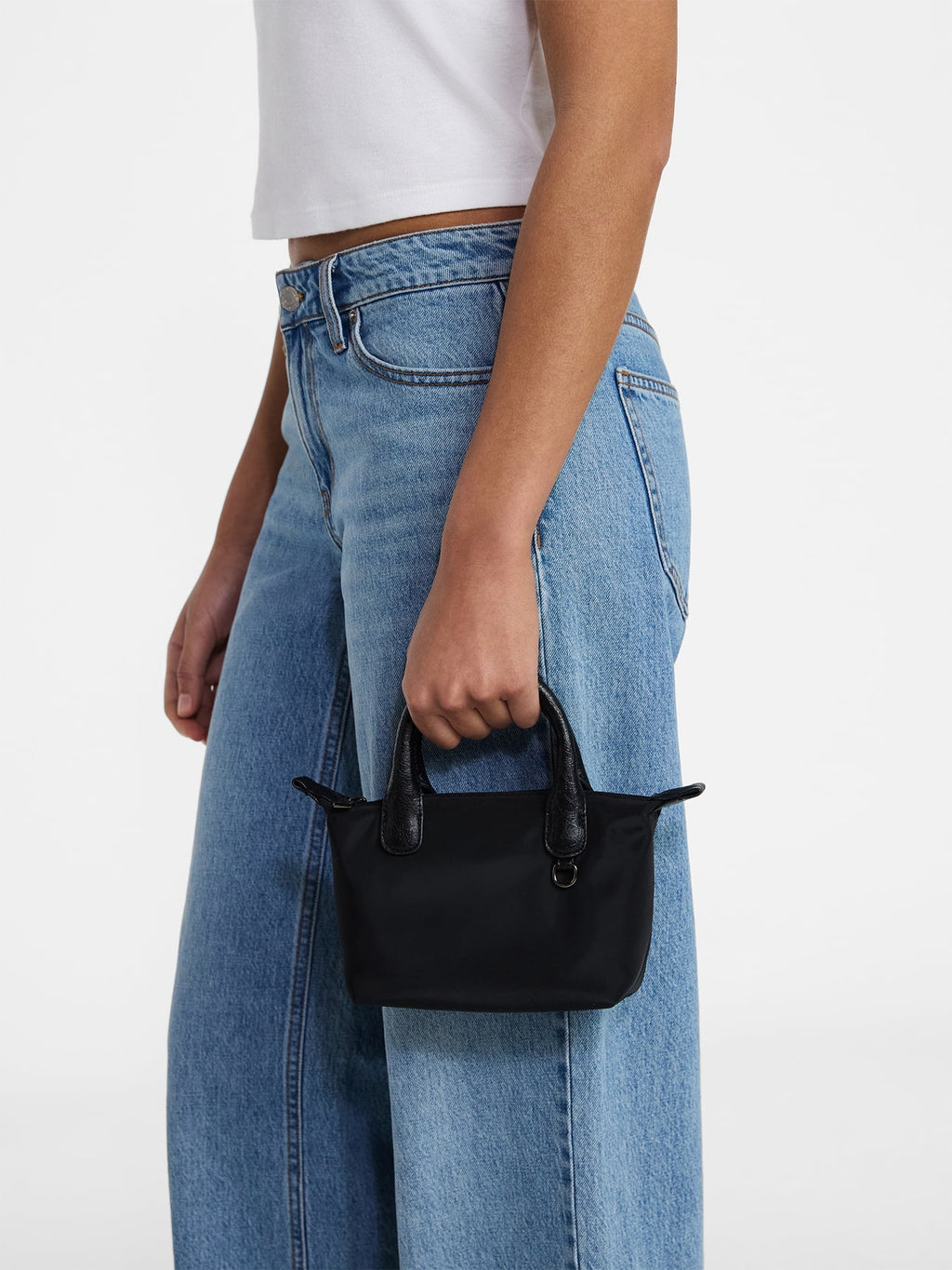 Women'S Mini Tote Crossbody Bag, Black