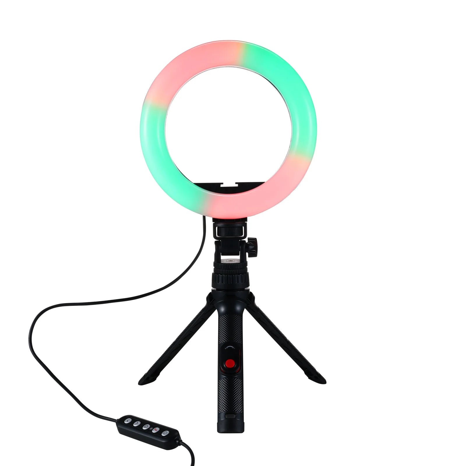 RGB LED Ring Light with Tripod Stand Phone Holder & Remote Control