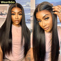 [NEW IN] OQ HAIR Wear and Go Glueless Wigs Bleached Tiny Knots Pre Cut 7X5 HD Lace Straight Lace Front Human Hair Wigs #Tiktokshopblackfriday