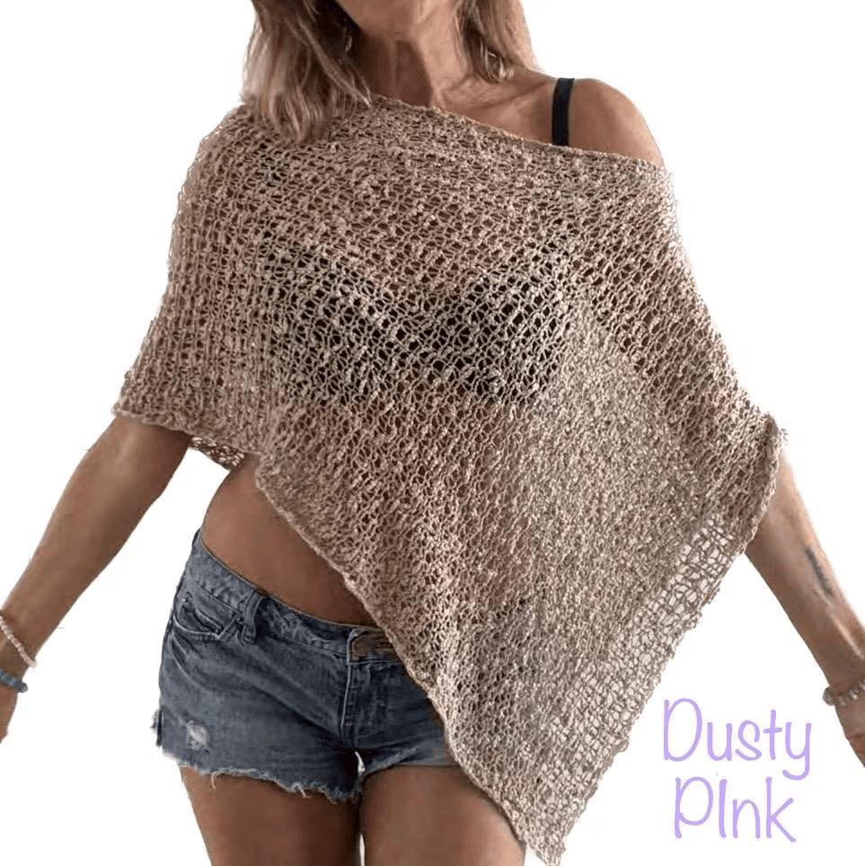 Boho Crochet Poncho: All-Season Beach Cover-Up