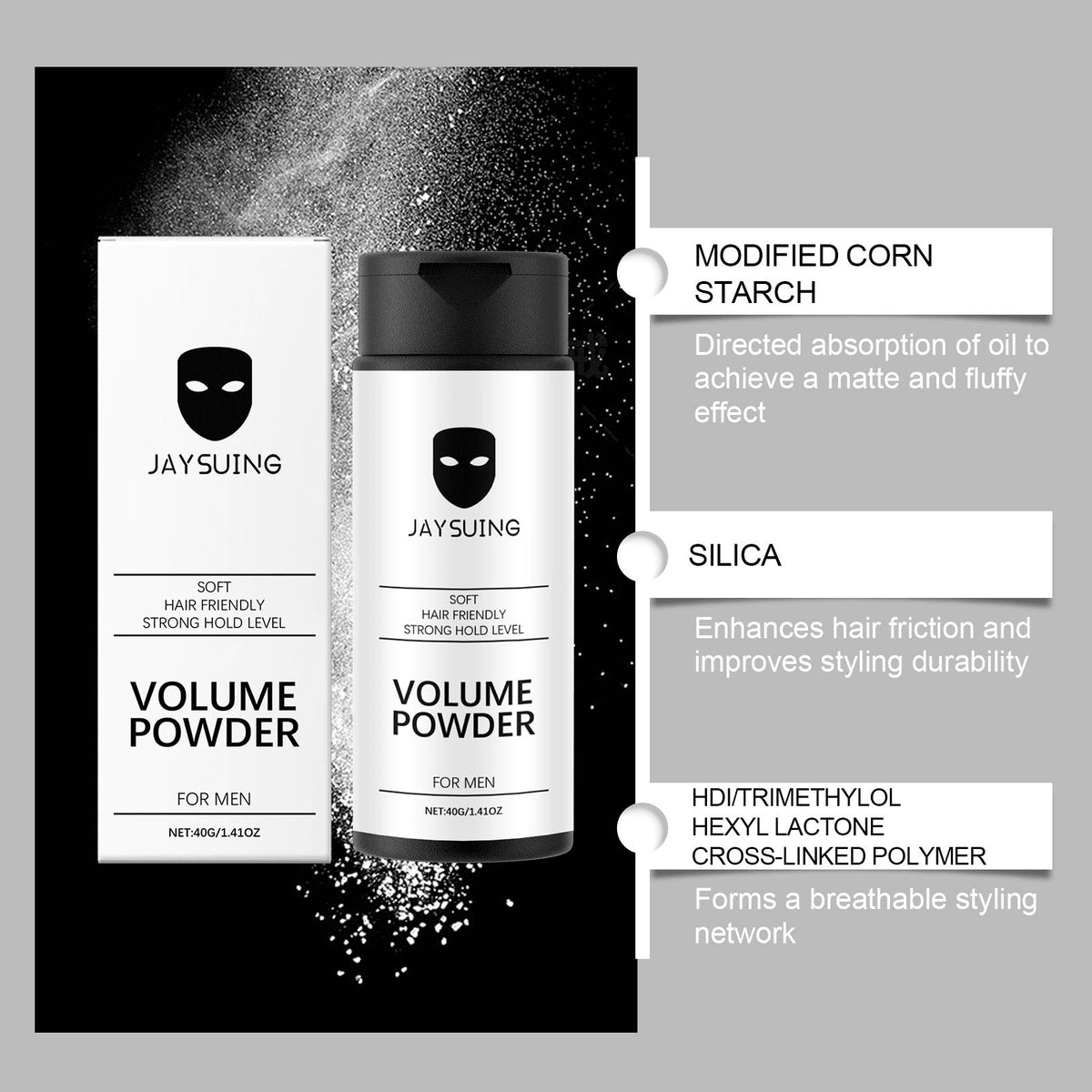 Blacksmak Hair Styling Powder, Volumizing Texturizing Hair Powder