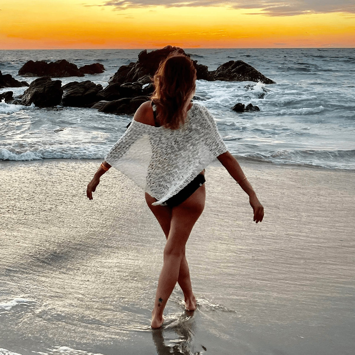 Boho Crochet Poncho: All-Season Beach Cover-Up