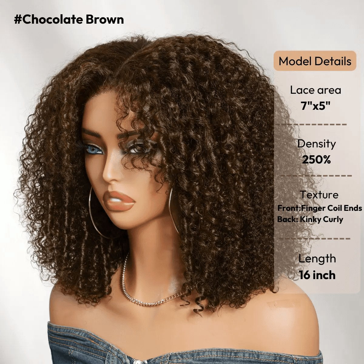 UNice 250% Density Reddish Brown Afro Kinky Curly Human Hair Wig 7x5 HD Lace Closure Glueless Wig Pre Plucked Natural Hairline