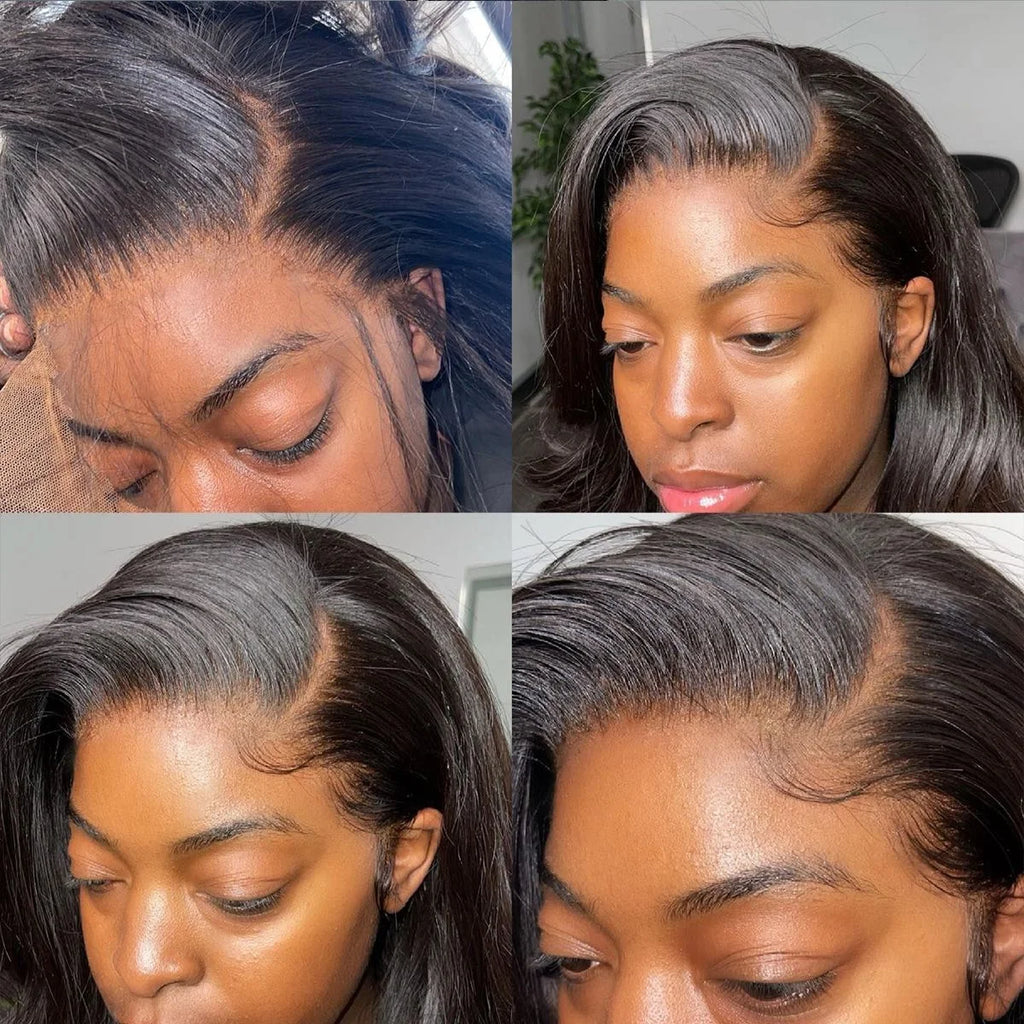 Body Wave 13x4 HD Lace Front Human Hair Wig Glueless 28 Inch 150%