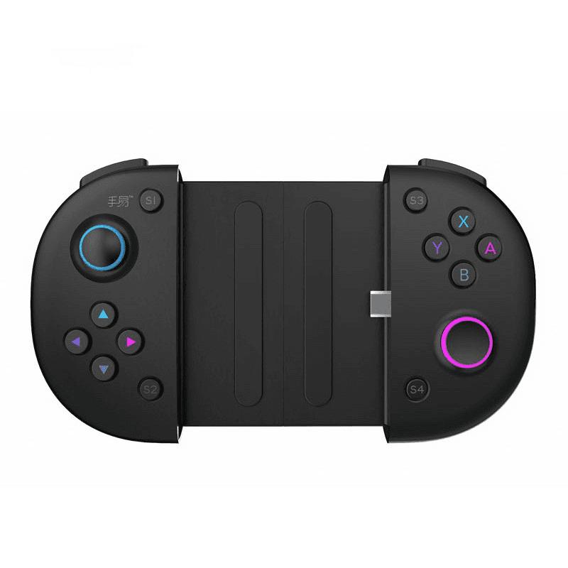 One-Handed Mobile Gaming Controller Multi-Interface Phone Gamepad