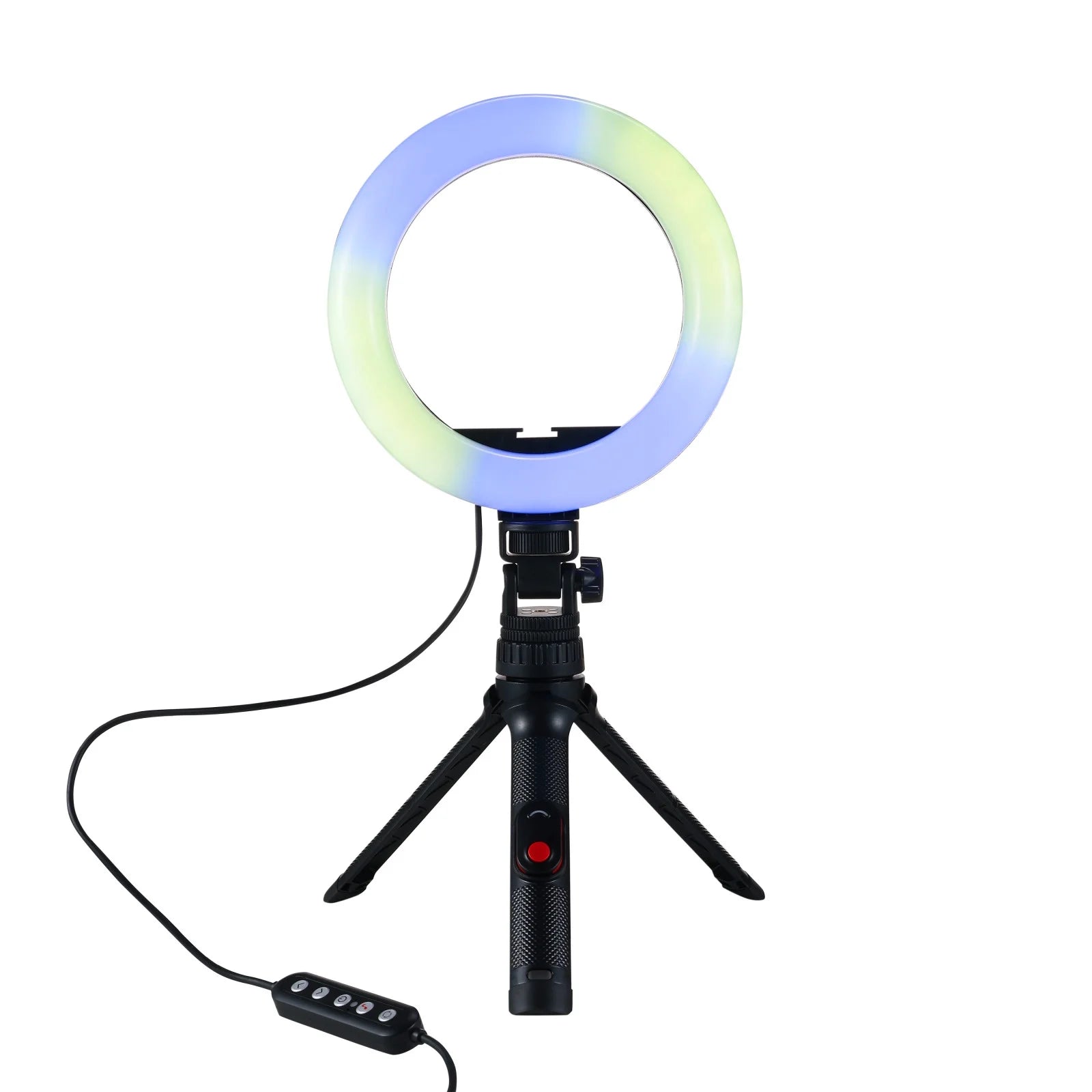 RGB LED Ring Light with Tripod Stand Phone Holder & Remote Control
