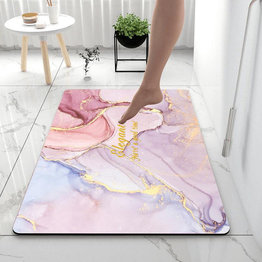 Super Absorbent Diatom Mud Bath Mat Non-Slip Quick Dry Floor Mat