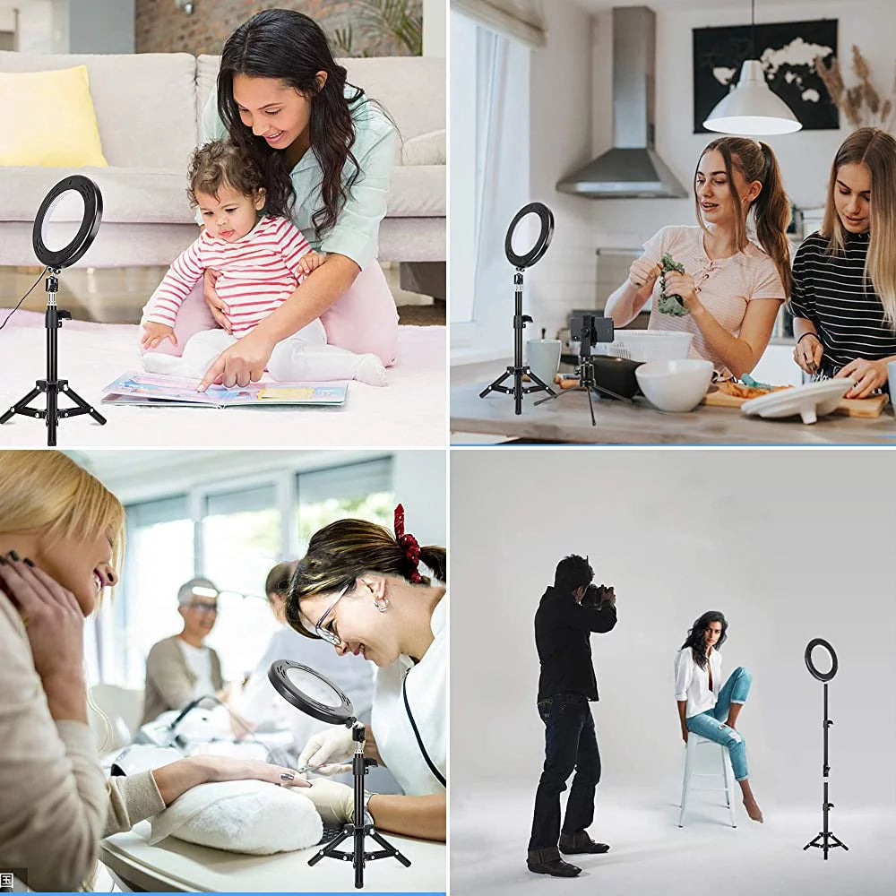 13-Inch RGB Ring Light with Tripod Stand & Phone Holder for Streaming