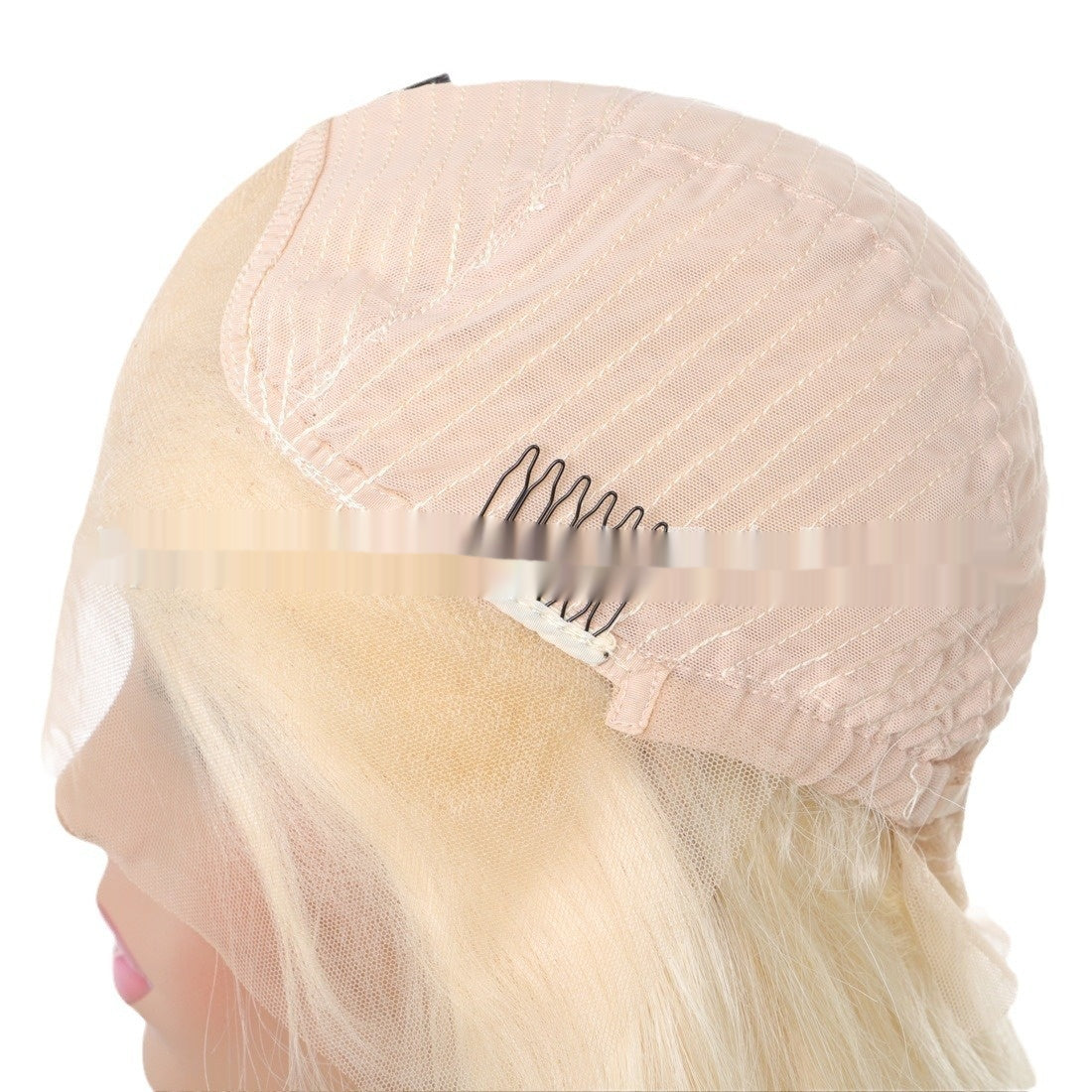 Real Human Hair Transparent Lace Full-Head Wig Wig