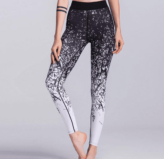 Women’s Printed Yoga Leggings, Compression Running & Fitness Pants