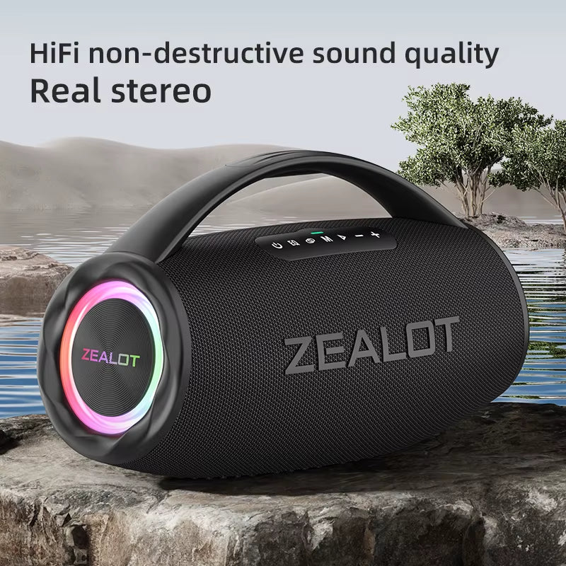 Zealot S97 80W Portable Bluetooth Speaker with Deep Bass Outdoor