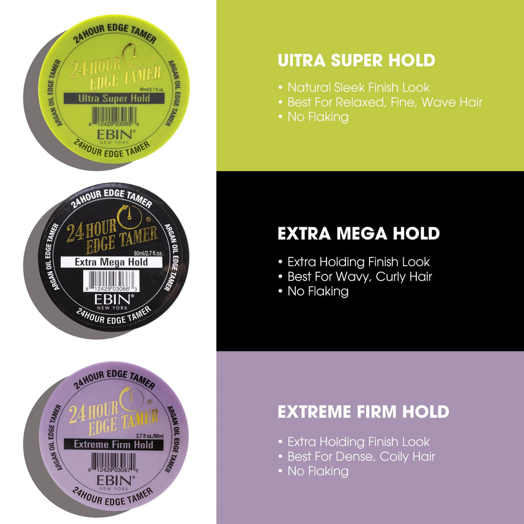 EBIN 24 Hour Edge Tamer - EXTRA MEGA 8.25Oz/250Ml